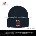 customized 100% acrylic Embroidery knitted beanie hat